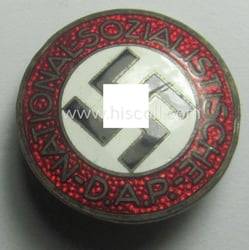 'N.S.D.A.P.'-membership-pin- ie. party-badge (or: 'Parteiabzeichen') showing the makers'-designation:...