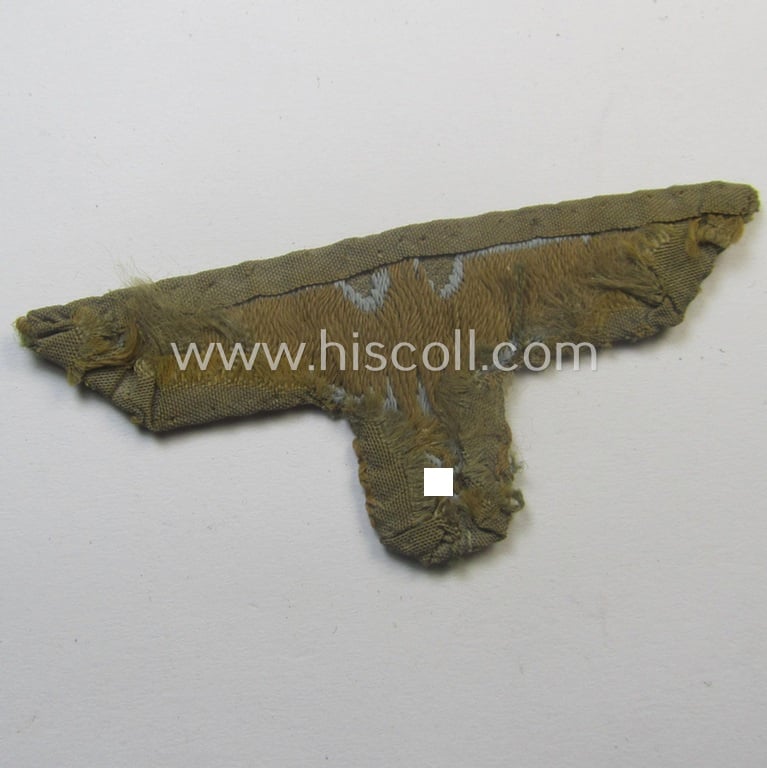 Clearly used and/or carefully cap-removed, WH (Heeres) 'tropical-issue' (ie. DAK or: 'Deutsches Afrika Korps'-related-) side-cap-eagle that comes in a wonderful, condition