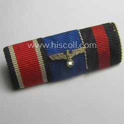 Neat, 3-pieced medal-bar (ie. 'Band- o. Feldspange') showing...
