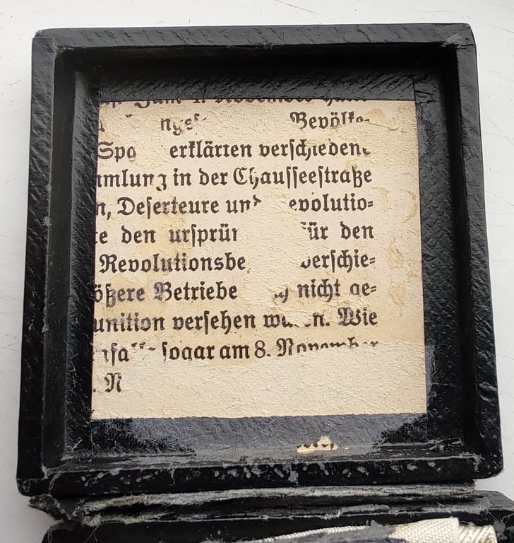 WW2 German War merit cross 1st class w/o swords award box