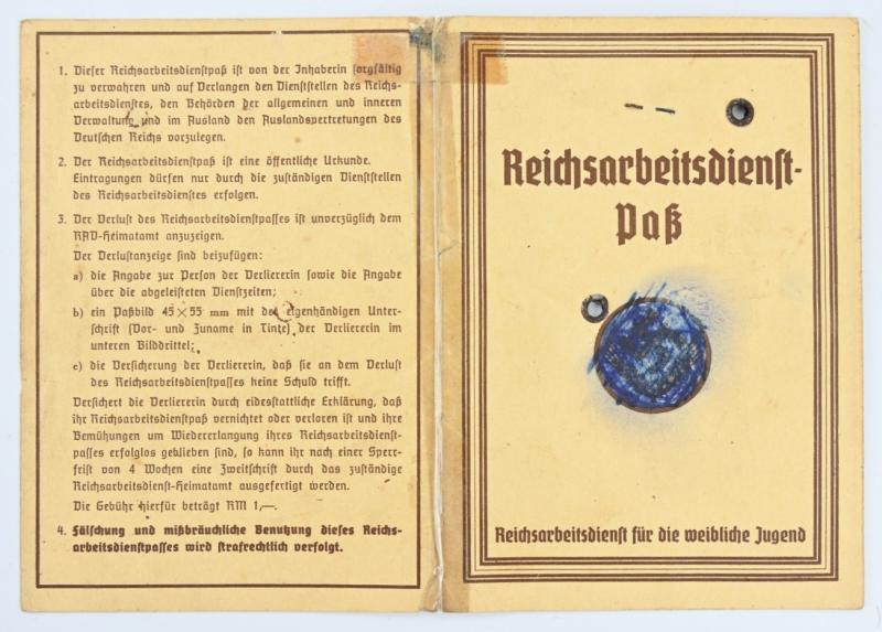 German RAD Good Conduct Certificate and Pass