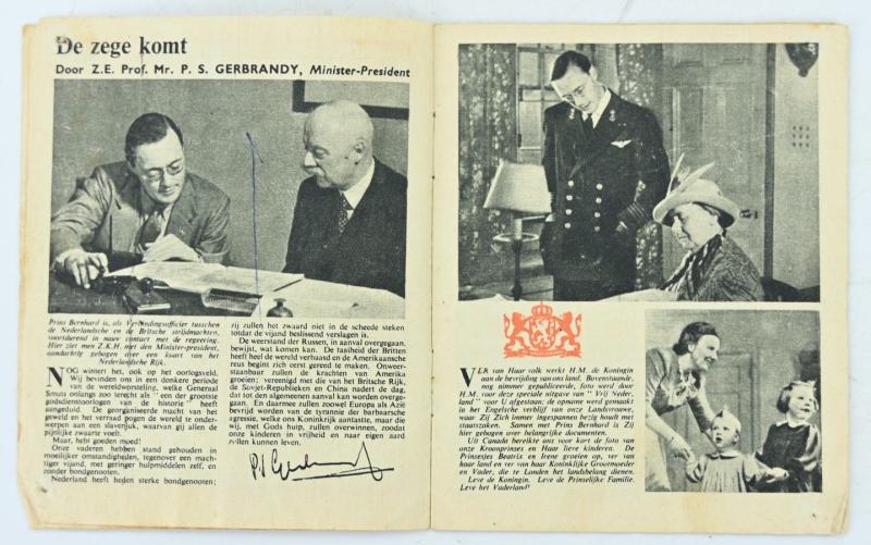 British RAF WW2 Droppingsbooklet 'Vrij Nederland'