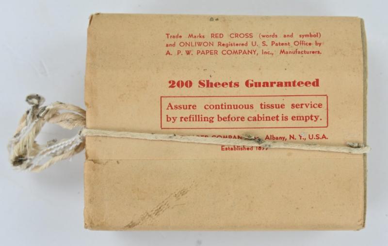 US WW2 Red Cross Hygene Toilet Paper