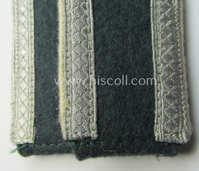 Attractive - and fully matching! - pair of WH (Heeres), pre- ie. early-war period- (ie. 'M36'- ie. 'M40'-pattern and/or rounded-styled) typical 'tailor-made' NCO-type shoulderstraps as was intended for an: 'Unteroffizier der Infanterie-Truppen...