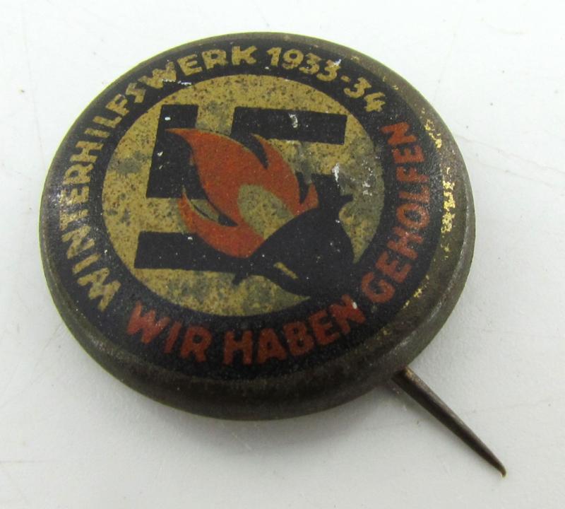 Winter Relief Fund 1933-34 (WHW) Badge