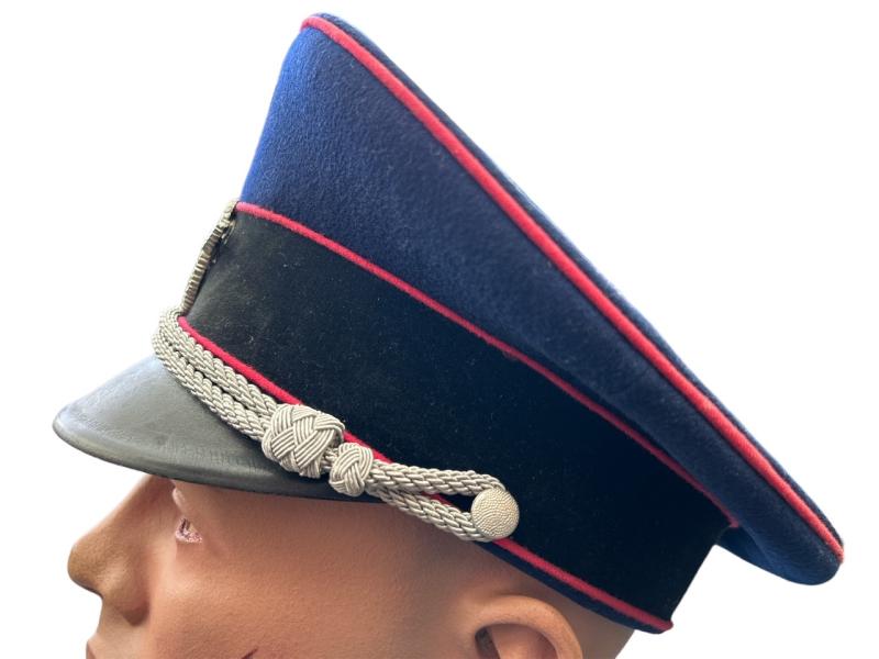 German Fire Police ( Feuerlösch Polizei ) Officer Visor Cap