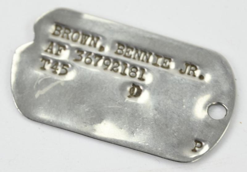 US WW2 Dog-Tag 'Bennie Brown Jr.'