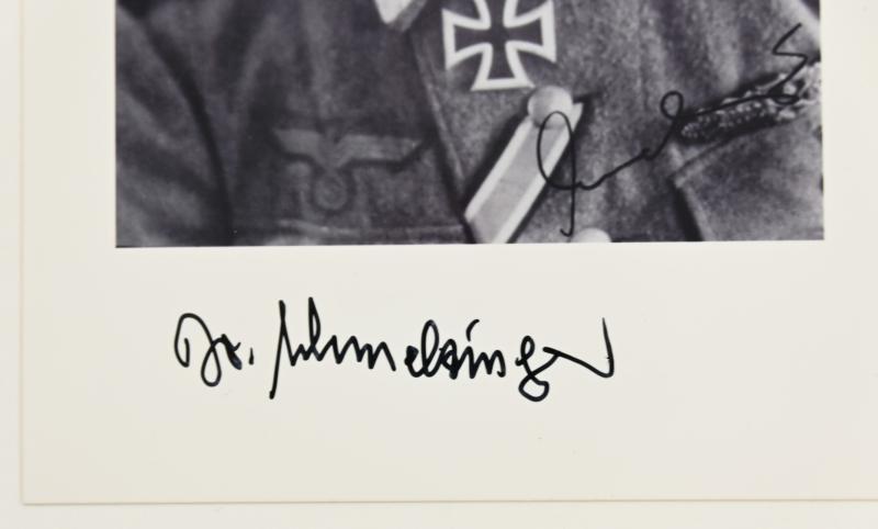 Signature of Wehrmacht Heer KC Recipient 'Bruno Schmelzinger'