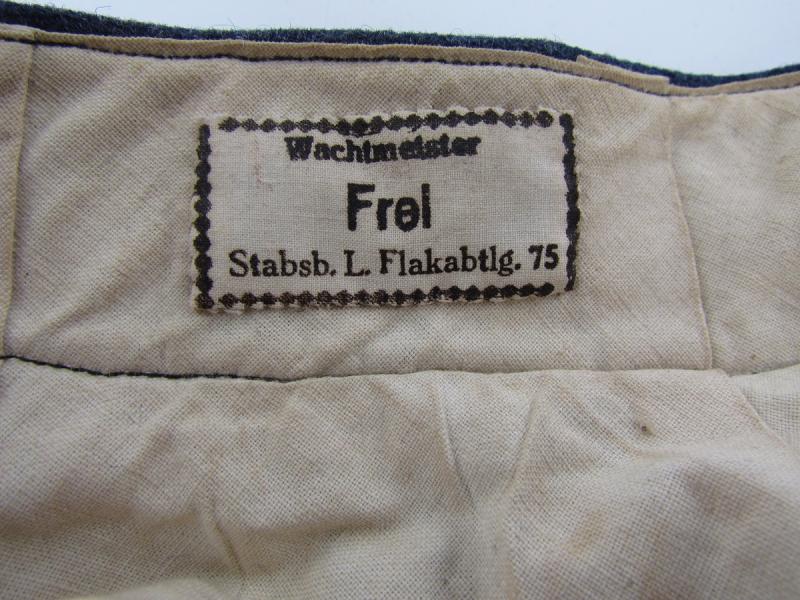 Luftwaffe Flak Dress Trousers ....Named