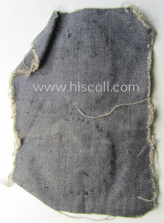 Unusual, 2-pieced (and carefully 'cut-out'!) WH (Heeres) insignia-grouping (that comes still mounted onto its piece of a period 'HBT'-tunic)