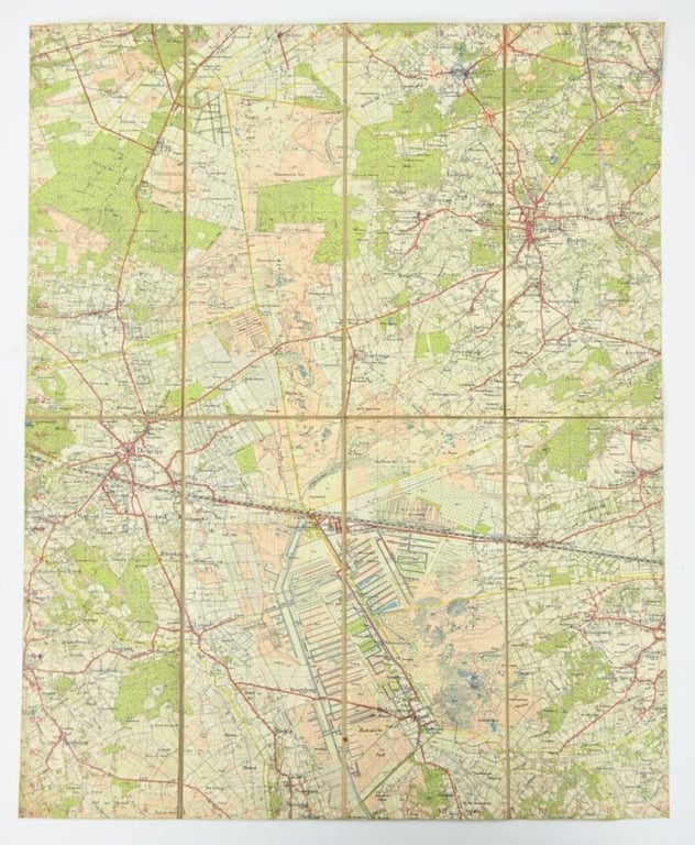 Dutch WW2 Mapcard 1937 of Venlo