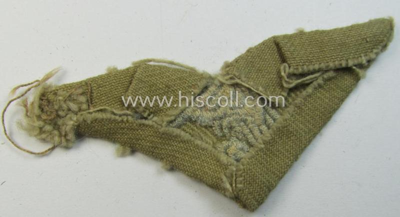 Superb - clearly used and/or cap-removed! - WH (Luftwaffe) 'tropical-issued' cap-eagle as was specifically intended for usage onto the tropical-styled LW side-caps (ie. 'Schiffchen')