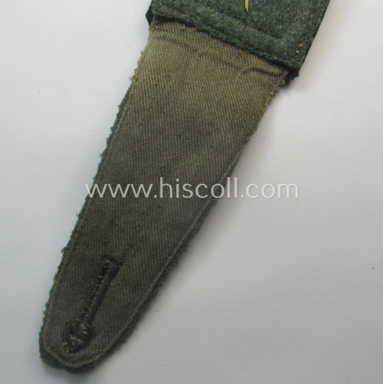 Single, WH (Heeres) NCO-type (ie. 'M36- o. M40'-pattern- and/or 'pointed-styled') 'cyphered' shoulderstrap as was intended for usage by an: 'Oberfeldwebel des Infanterie-Rgts. 55'