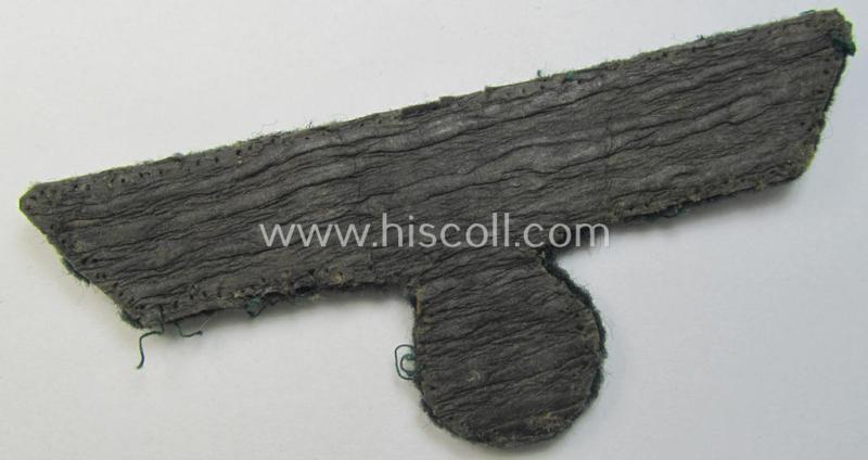 Attractive - and just moderately used! - WH (Heeres) officers'-type, hand-embroidered breast-eagle (ie. 'Brustadler für Offiziere') as was executed in bright-silverish-coloured braid as was intended for usage on the various officers'-pattern tuni...