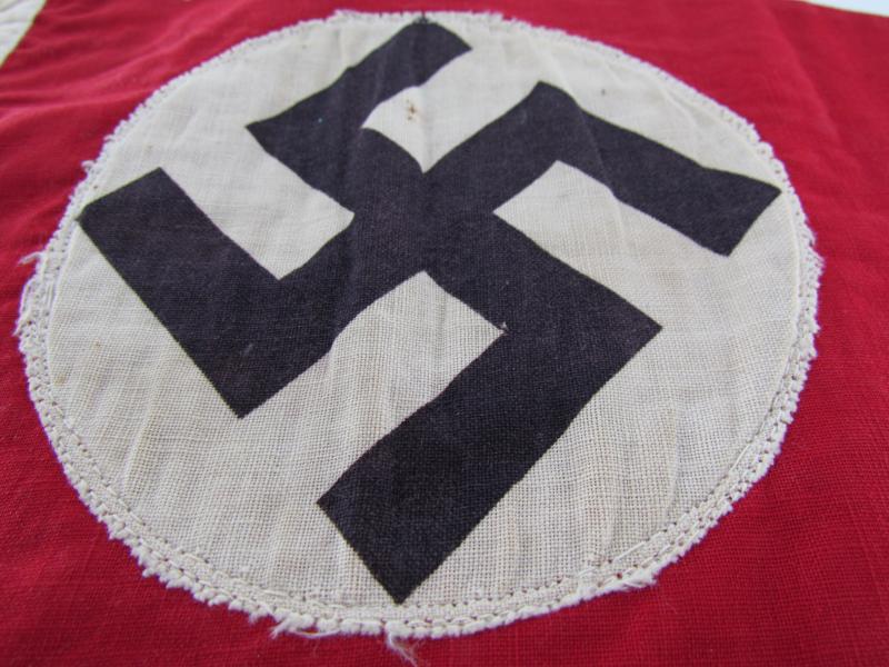 German Third Reich Era Double Sided Triangle Pennant