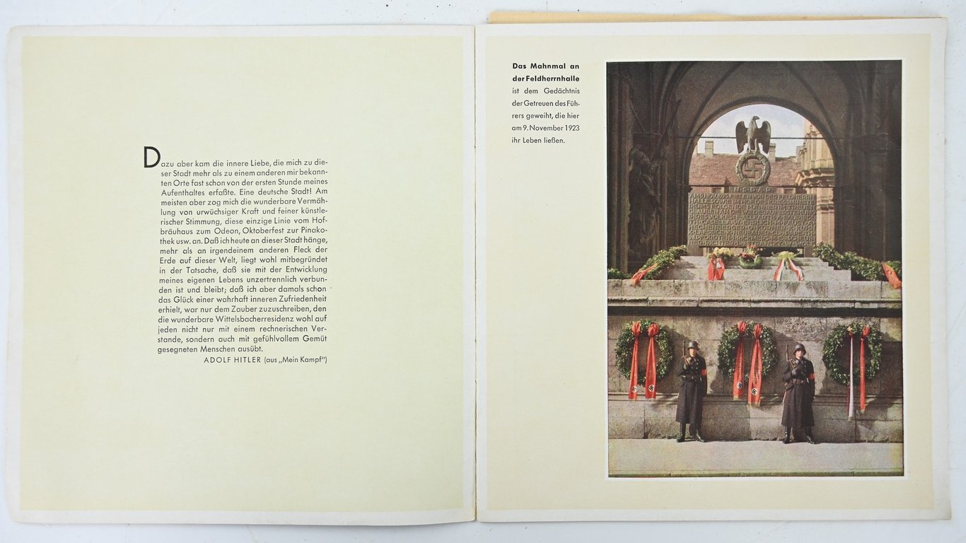 German Third Reich Tourist Information Booklet  München