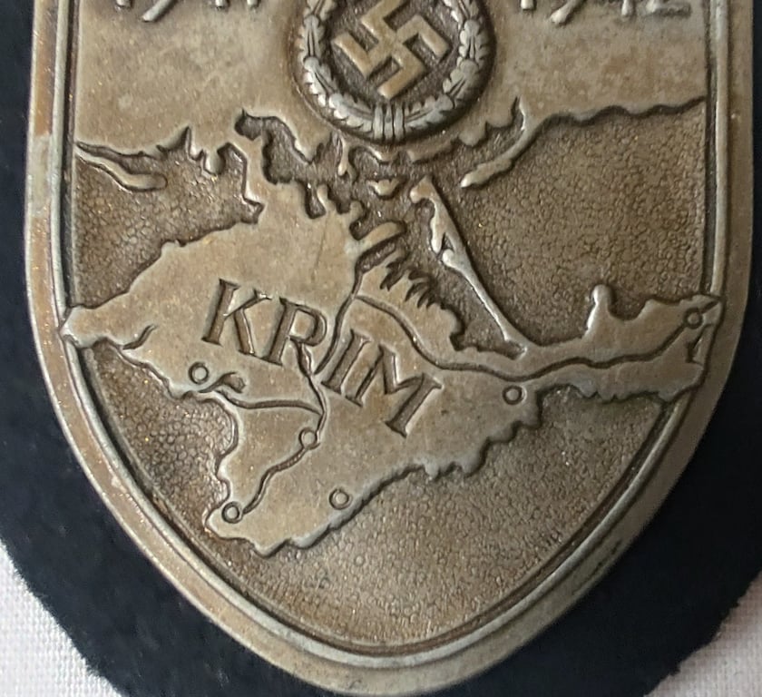 WH (Heeres or Waffen-SS) Panzer 'Krim' campaign shield
