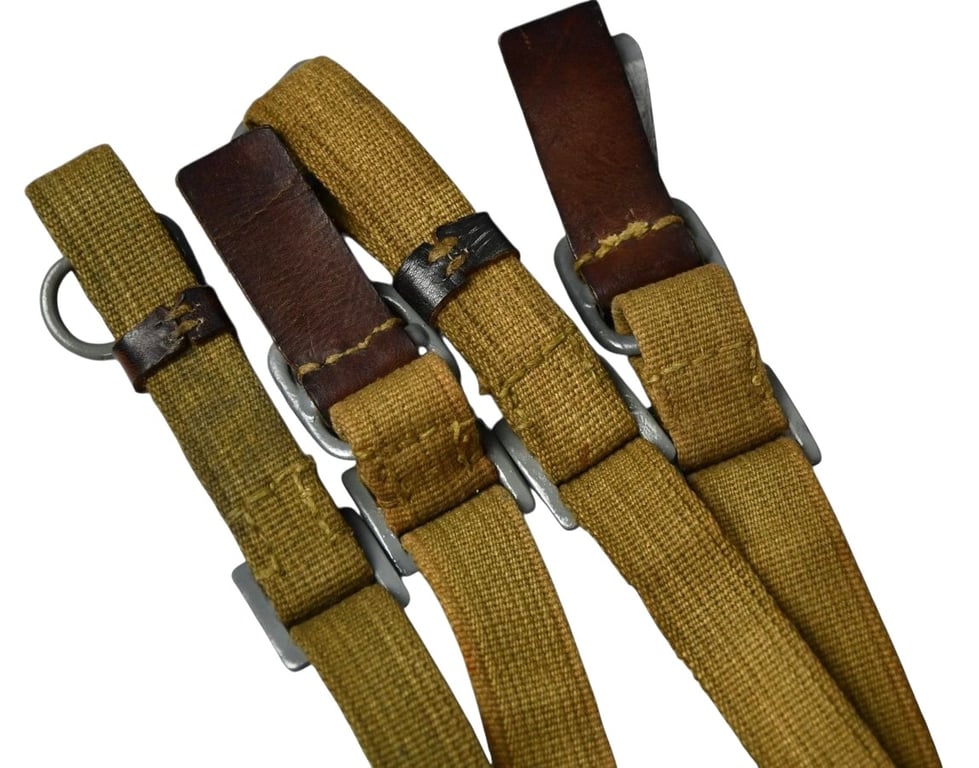 Wehrmacht tropical ‘Afrikakorps’ Y-straps ( RB Numbered )