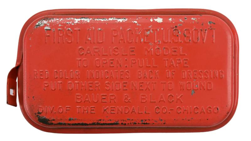 US WW2 M-1910 First Aid Pouch & First Aid Kit