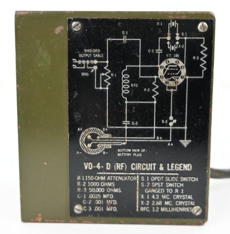 US WW2 Signal Corps Oscillator V0-4 DiR-Fi