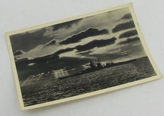 Postcard of the Kriegsmarine battleship Gneisenau.