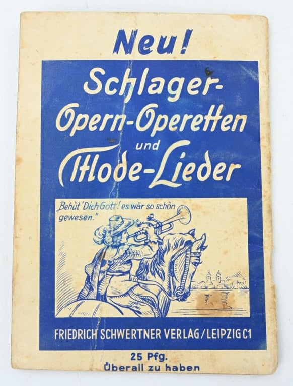 German Third Reich Songbook 'Denn wir fahren gegen Engelland'