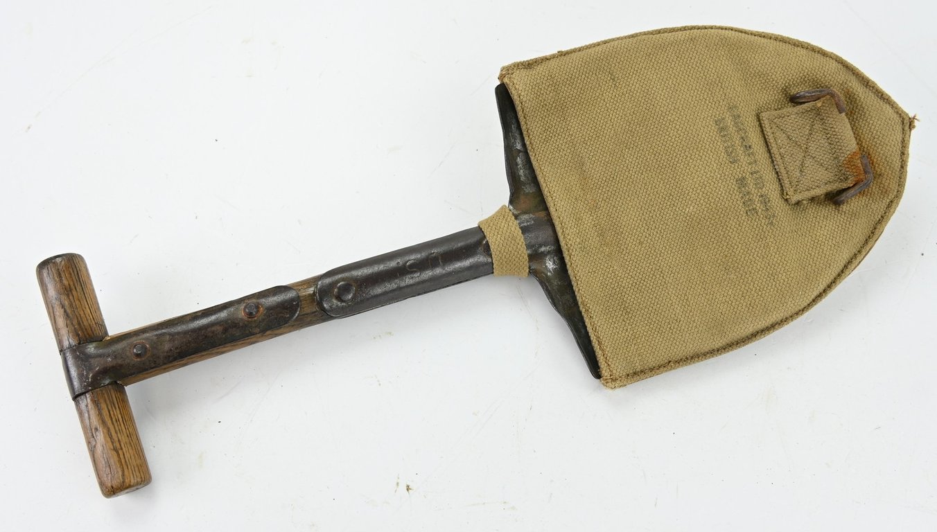 US WW2 Paratrooper Shortened T-Shovel with BM Cover