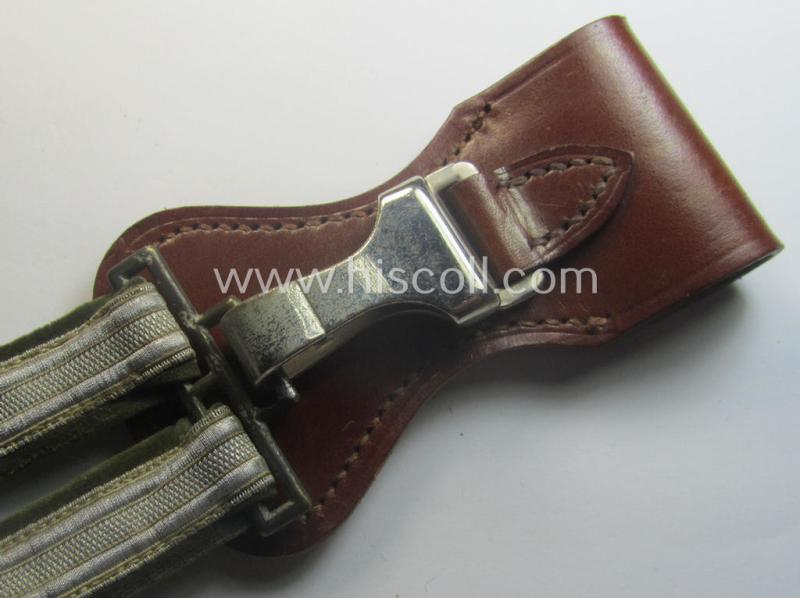 Attractive - and only minimally used- ie. worn! - example of a 'standard-issued'-pattern pair of so-called: WH (Heeres) dagger-hangers (ie. 'Gehänge für den Heeres-Offiziersdolch')