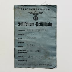 LW Fallschirm-Prüfschein