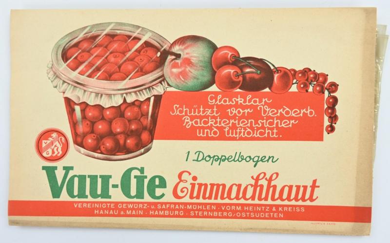 German Third Reich Food Preserve Bags