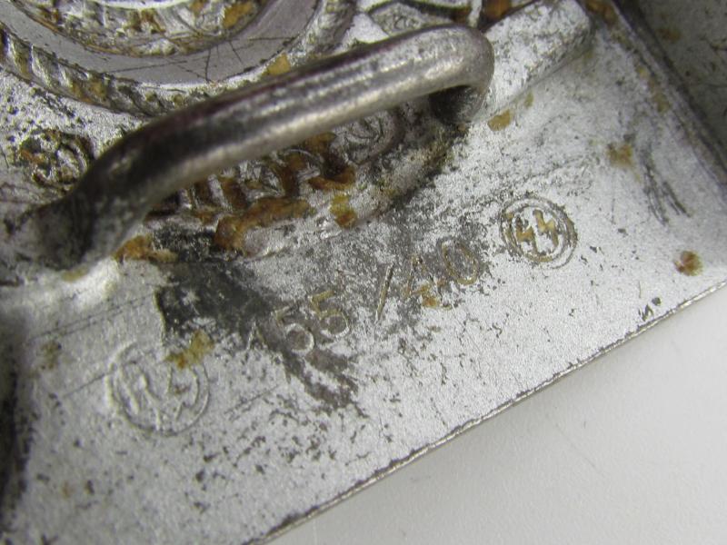 Waffen-SS Belt Buckle - RZM 155/40 SS