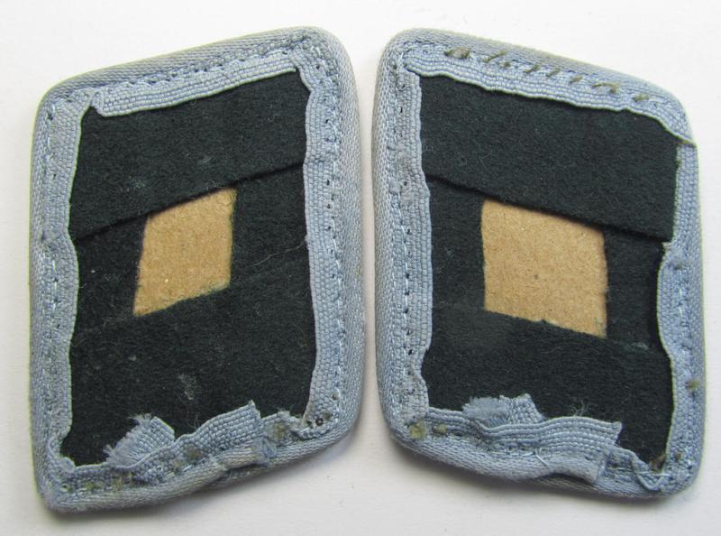 Superb, 4-pieced insignia-grouping comprising of a (matching!) pair of EM- (ie. NCO-) type 'Ostvölker'-related shoulderstraps and dito collar-tabs as was intended for usage by a: 'Turkistanischer'-volunteer