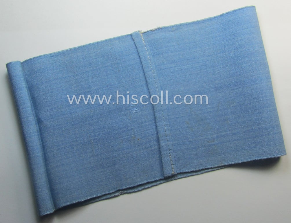 Light-blue-coloured and neatly 'BeVo'-woven, so-called: RLB (or: 'Reichsluftschutzbund') 'Amtsträger'-armband depicting the typical 'RLB'-logo (without lettering)