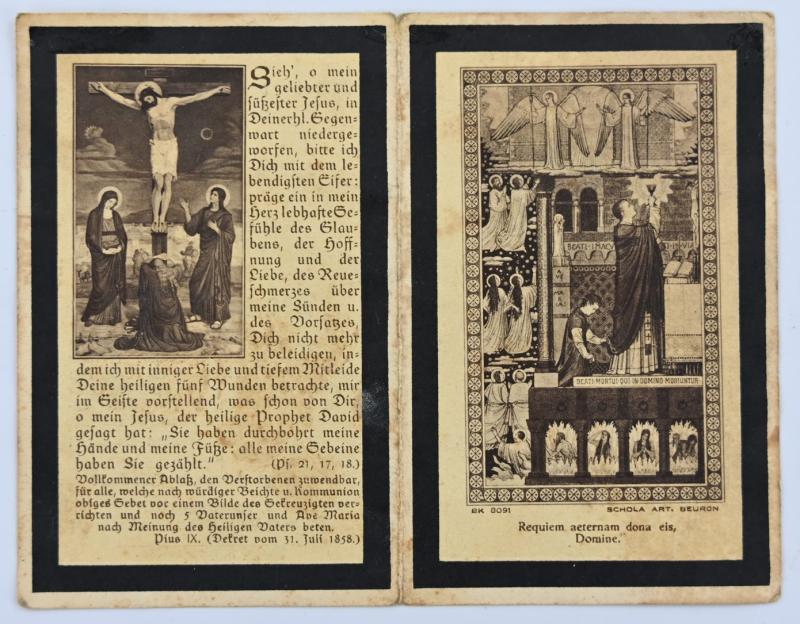 German Deathcard 'Aloys Muller'