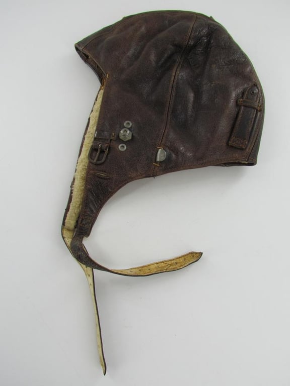 Luftwaffe FK33 Flight Crews Leather Winter Helmet