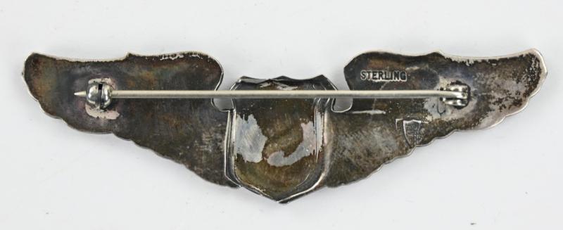 USAAF Sterling Silver Service Pilot Wing