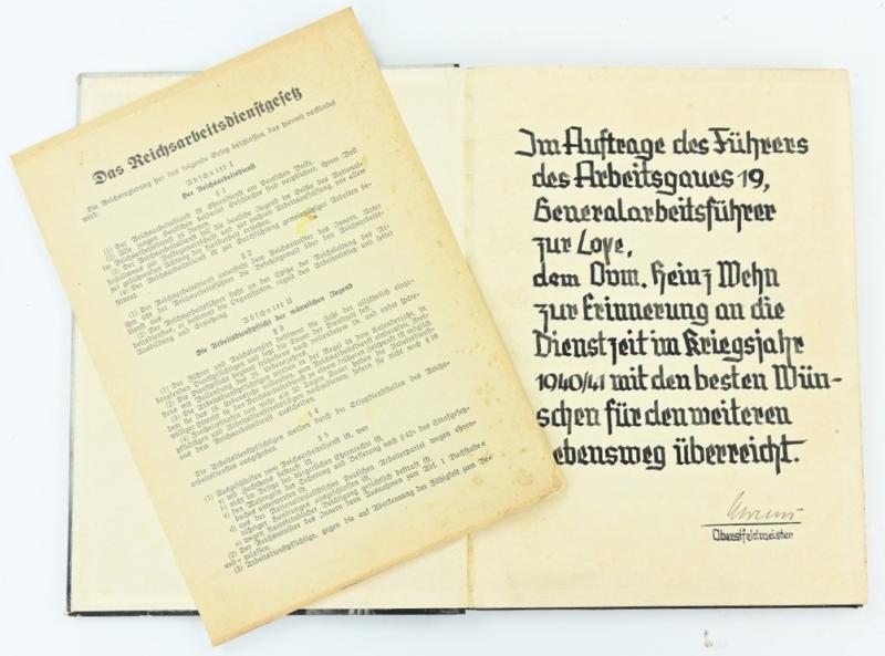 German RAD Book 'Der Arbeitsdienst, ein bildberichtbuch'