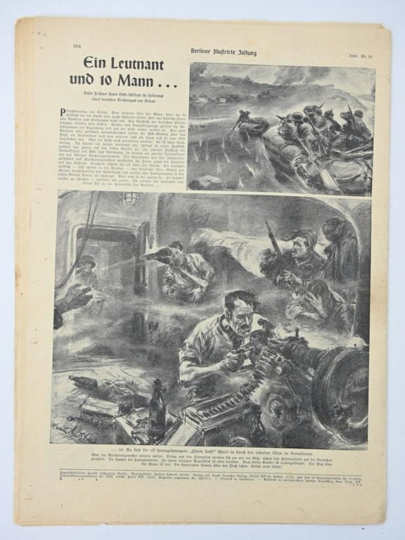 German Berliner Illustrierte Zeitung Newspaper June 1940