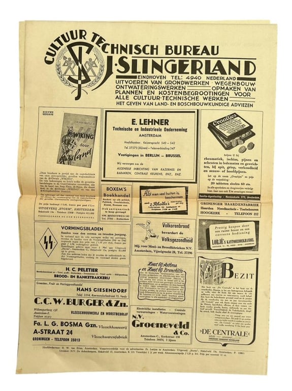 Dutch Waffen SS Newspaper – Storm SS No 3 April 23th 1943