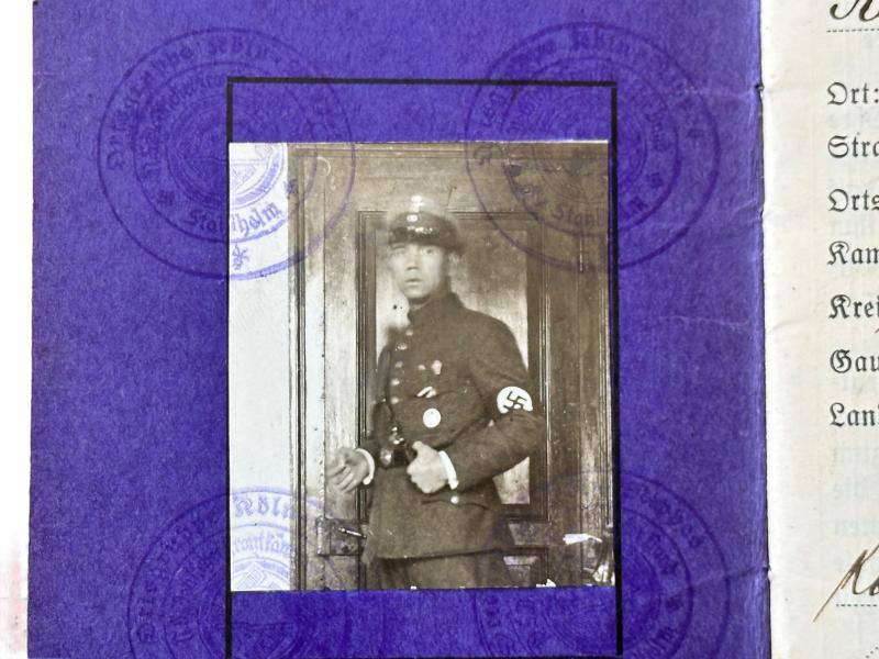 Stahlhelm-bund Membership Book