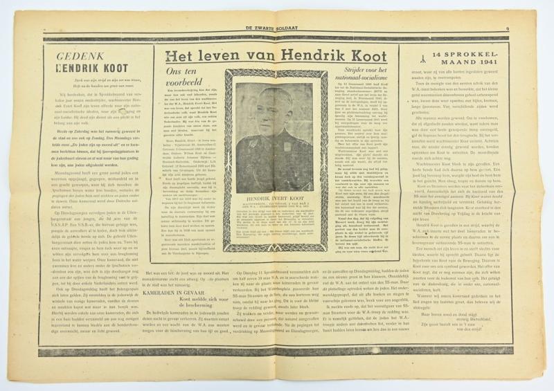 Dutch SS Magazine 'De Zwarte Soldaat' 1942