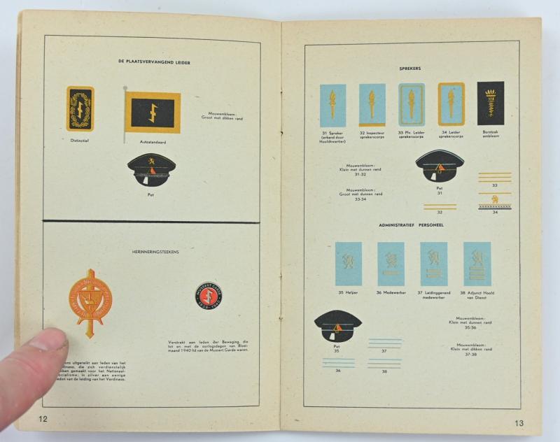 Dutch NSB Booklet 'Distinctieven der Beweging'