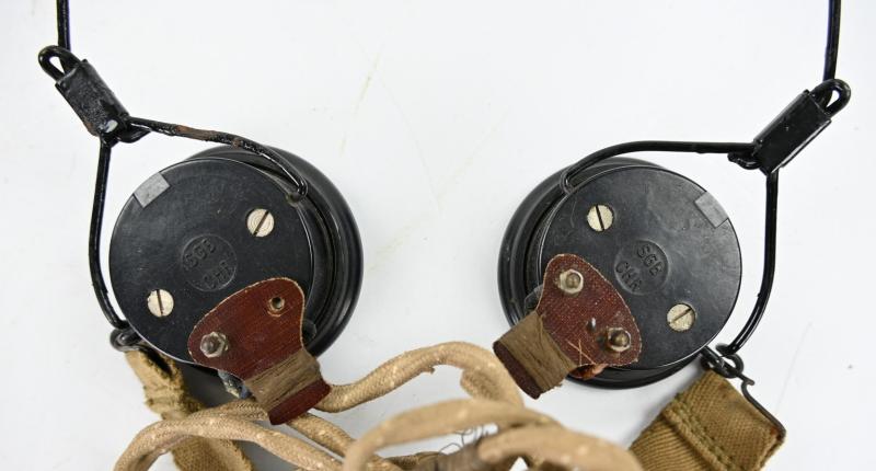 British WW2 Wireless 38 Microphone and Headphone Set