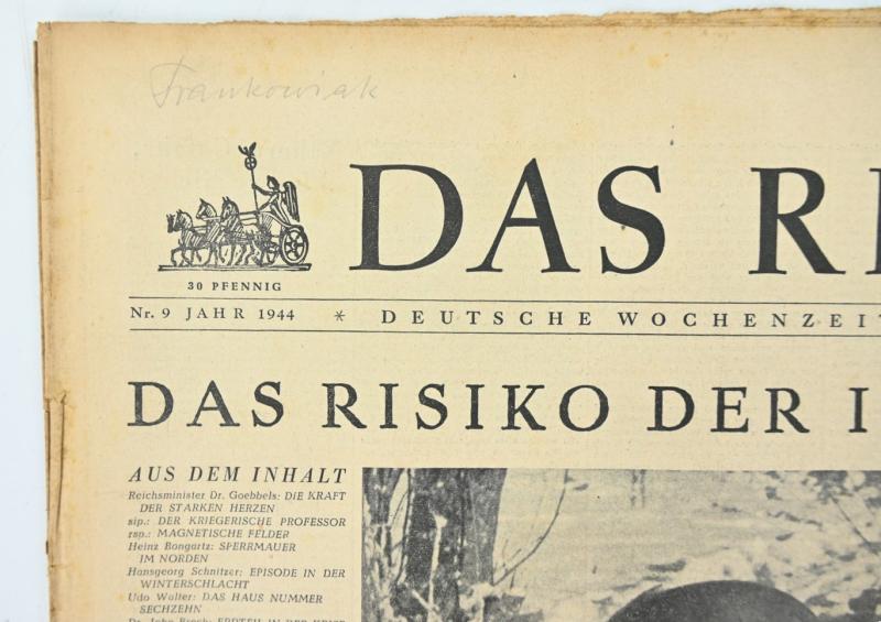 German Newspaper “Das Reich” 27 February 1944