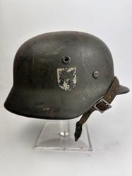 WW2 m40  SD SS Helmet Q68 "Real combat...