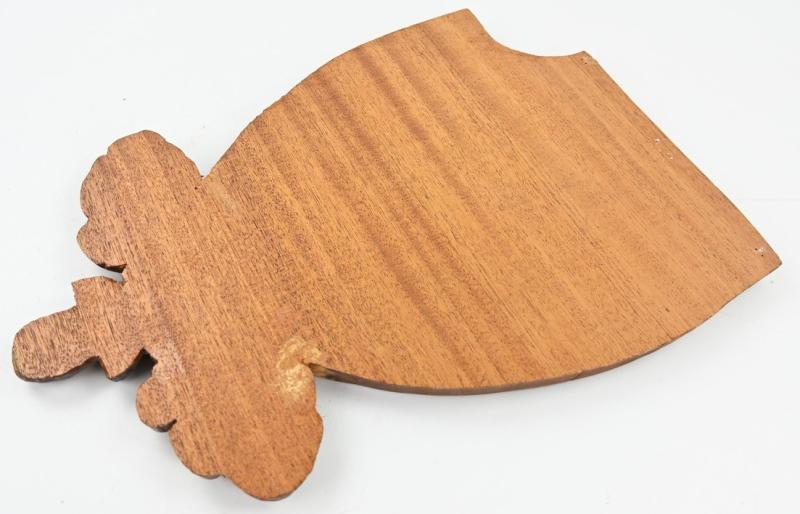 German Wooden Sign 12. SS-Panzer-Division "Hitlerjugend"