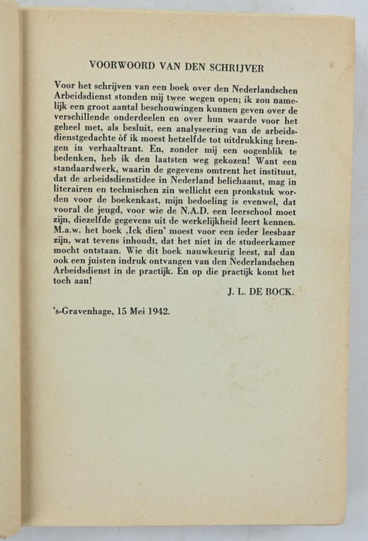 Dutch Workersfront RAD Book 'Ick Dien'