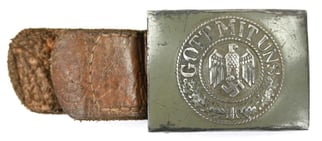 German WH Beltbuckle with Tab 'J.Dicke' 1941