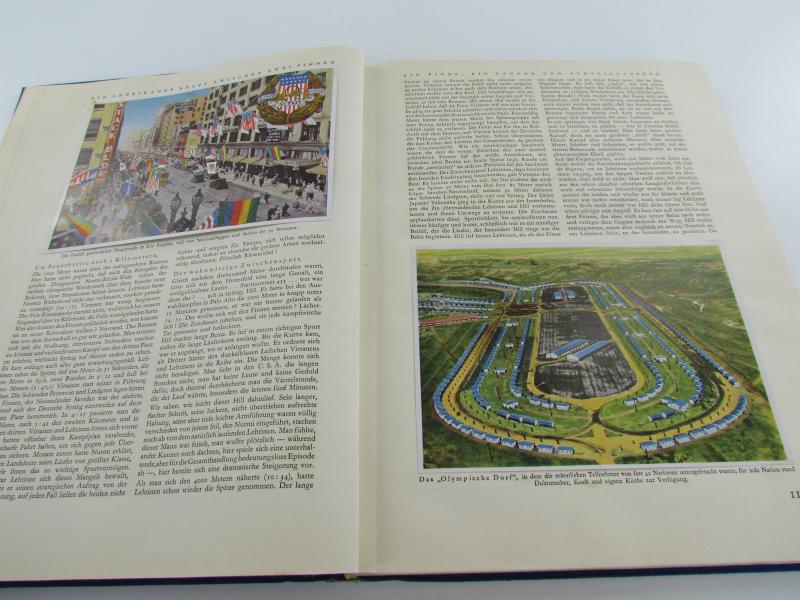 Olympia 1932 Hardbound Book Olympics Results