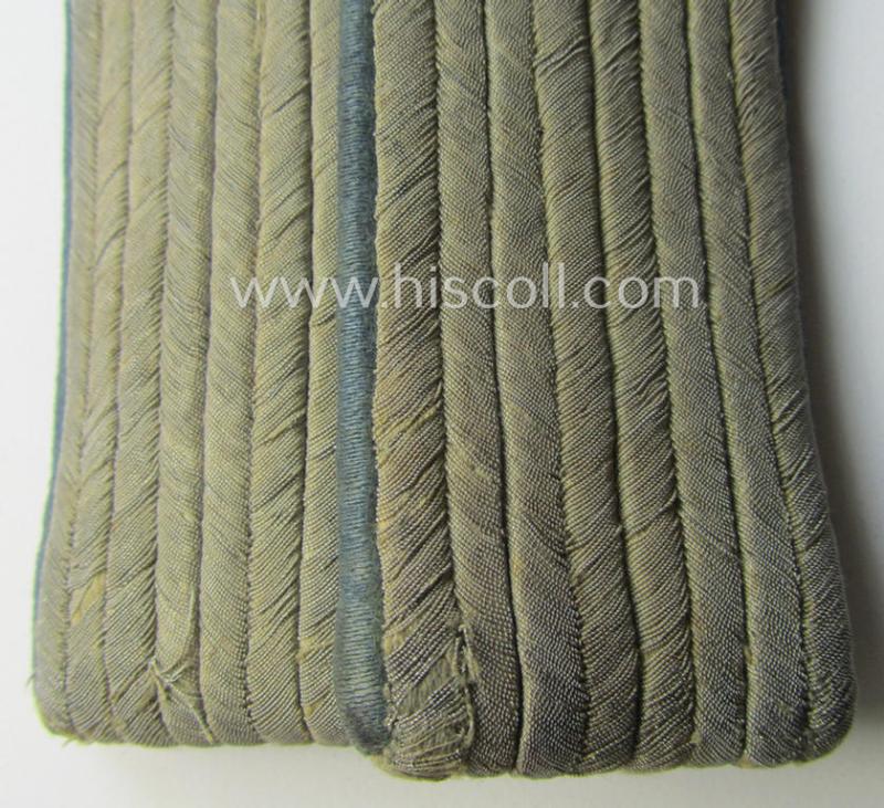 Moderately used pair of WH (Heeres), officers'-type shoulderboards: 'Leutnant der Nachschub-Truppen'